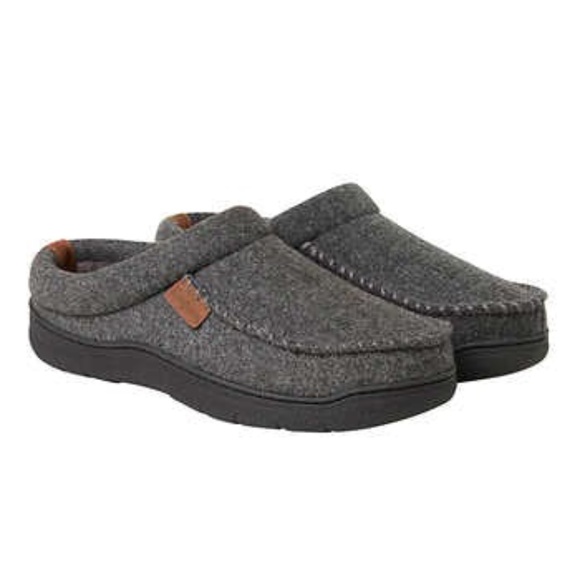 Dearfoams Men's Wool Blend Indoor/Outdoor Slippers - Picture 1 of 9